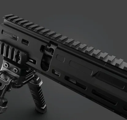 ARAD-7-Monolithic aluminum Picatinny rail & removable heat covers